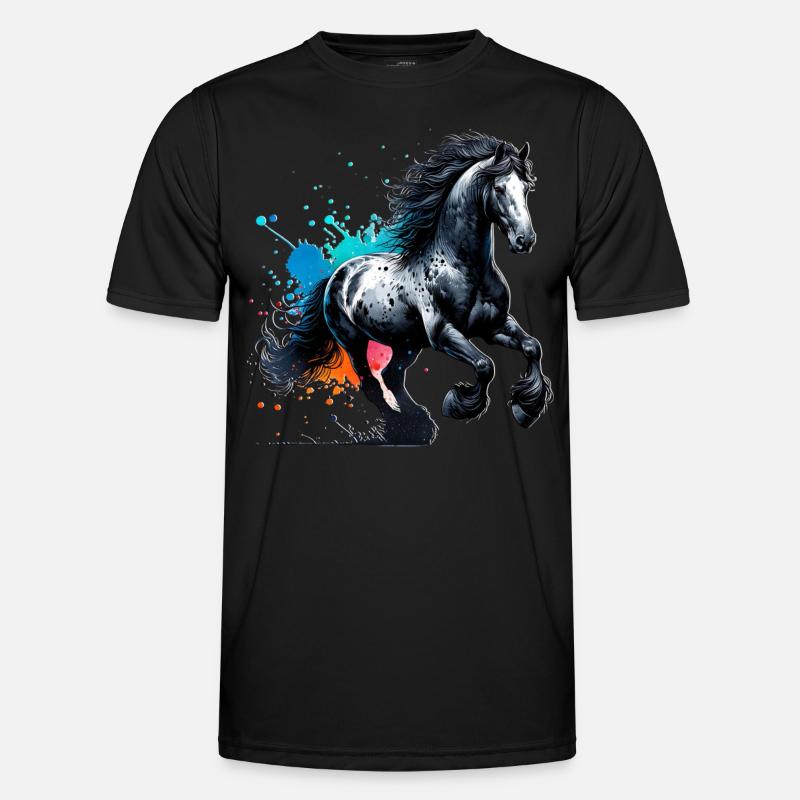 Cheval Frison Cadeau Cheval T-shirt sport Homme