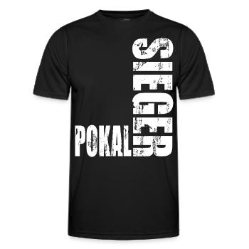 Pokalsieger 2026 - Männer Funktions-T-Shirt - Schwarz - Vorne - AI Model Male 178 dark (178cm)