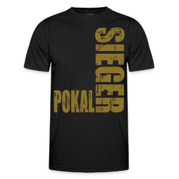 Pokalsieger 2026 - Männer Funktions-T-Shirt - Schwarz - Vorne - AI Model Male 178 dark (178cm)