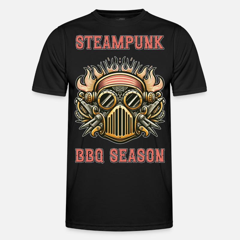 Steampunk BBQ Season 2 - Men's Functional T-Shirt - black