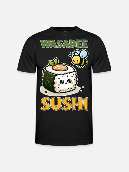 Wasabee Sushi - Men's Functional T-Shirt - black
