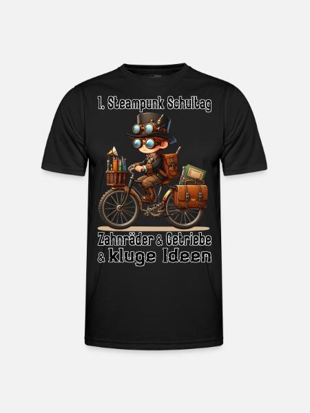 First Steampunk School Day - Men's Functional T-Shirt - black