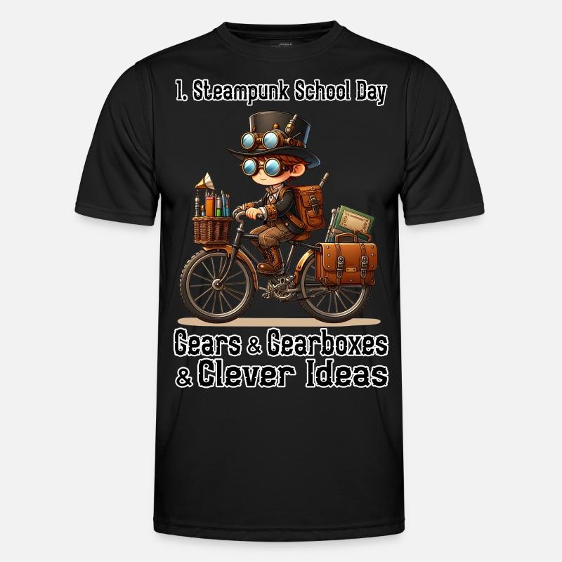 First Steampunk School Day - Men's Functional T-Shirt - black