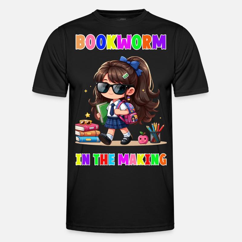 Bookworm in making - Men's Functional T-Shirt - black