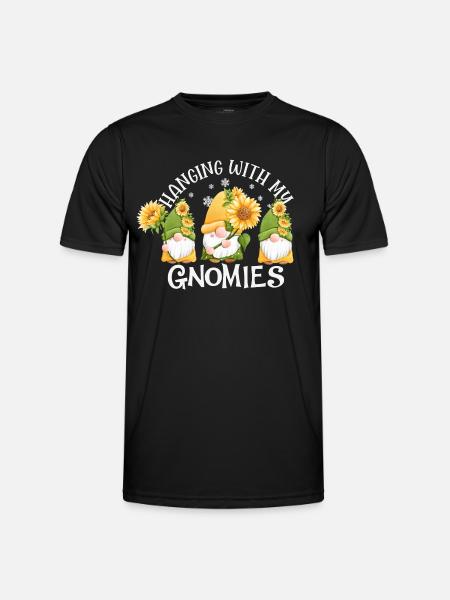 hanging with my gnomies - Men's Functional T-Shirt - black