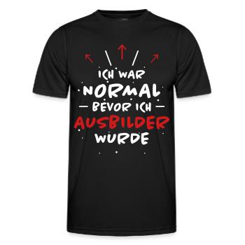 Ausbilder Spruch Beruf Lustiges Ausbilder Geschenk - Männer Funktions-T-Shirt - Schwarz - Vorne - AI Model Male 178 dark (178cm)