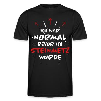 Steinmetz Spruch Beruf Lustiges Steinmetz Geschenk - Männer Funktions-T-Shirt - Schwarz - Vorne - AI Model Male 178 dark (178cm)