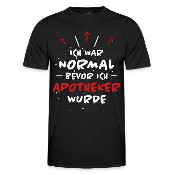 Apotheker Spruch Beruf Lustiges Apotheker Geschenk - Männer Funktions-T-Shirt - Schwarz - Vorne - AI Model Male 178 dark (178cm)