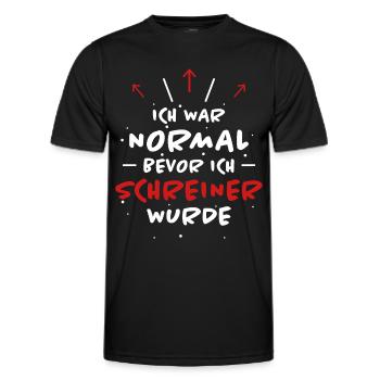 Schreiner Spruch Beruf Lustiges Schreiner Geschenk - Männer Funktions-T-Shirt - Schwarz - Vorne - AI Model Male 178 dark (178cm)