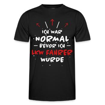 LKW Fahrer Spruch Job Lustiges LKW Fahrer Geschenk - Männer Funktions-T-Shirt - Schwarz - Vorne - AI Model Male 178 dark (178cm)