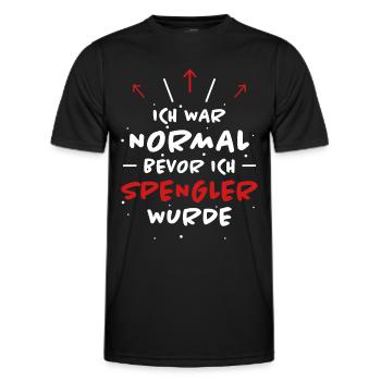 Spengler Spruch Beruf Lustiges Spengler Geschenk - Männer Funktions-T-Shirt - Schwarz - Vorne - AI Model Male 178 dark (178cm)