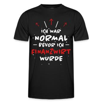 Finanzwirt Spruch Job Lustiges Finanzwirt Geschenk - Männer Funktions-T-Shirt - Schwarz - Vorne - AI Model Male 178 dark (178cm)