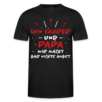 LKW Fahrer Spruch Job Lustiges LKW Fahrer Geschenk - Männer Funktions-T-Shirt - Schwarz - Vorne - AI Model Male 178 dark (178cm)