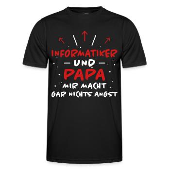 Informatiker Spruch Lustige Programmierer Geschenk - Männer Funktions-T-Shirt - Schwarz - Vorne - AI Model Male 178 dark (178cm)