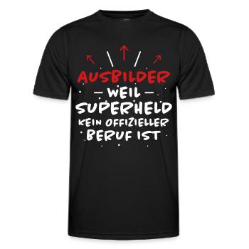 Ausbilder Spruch Beruf Lustiges Ausbilder Geschenk - Männer Funktions-T-Shirt - Schwarz - Vorne - AI Model Male 178 dark (178cm)