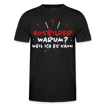 Ausbilder Spruch Beruf Lustiges Ausbilder Geschenk - Männer Funktions-T-Shirt - Schwarz - Vorne - AI Model Male 178 dark (178cm)