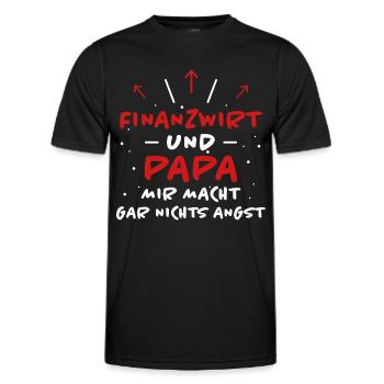 Finanzwirt Spruch Job Lustiges Finanzwirt Geschenk - Männer Funktions-T-Shirt - Schwarz - Vorne - AI Model Male 178 dark (178cm)