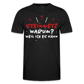 Steinmetz Spruch Beruf Lustiges Steinmetz Geschenk - Männer Funktions-T-Shirt - Schwarz - Vorne - AI Model Male 178 dark (178cm)