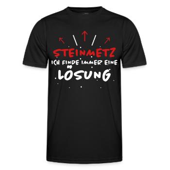 Steinmetz Spruch Beruf Lustiges Steinmetz Geschenk - Männer Funktions-T-Shirt - Schwarz - Vorne - AI Model Male 178 dark (178cm)