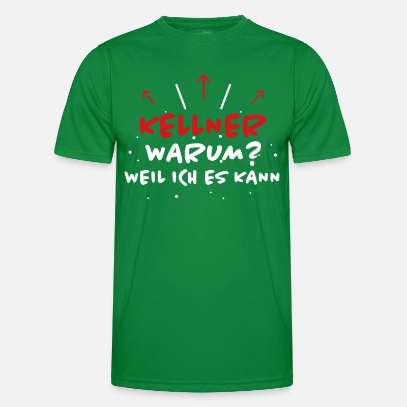 Kellner Spruch Restaurant Lustige Kellner Geschenk Männer Funktions-T-Shirt