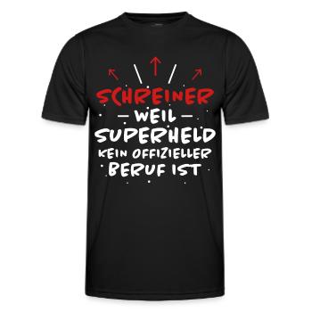 Schreiner Spruch Beruf Lustiges Schreiner Geschenk - Männer Funktions-T-Shirt - Schwarz - Vorne - AI Model Male 178 dark (178cm)
