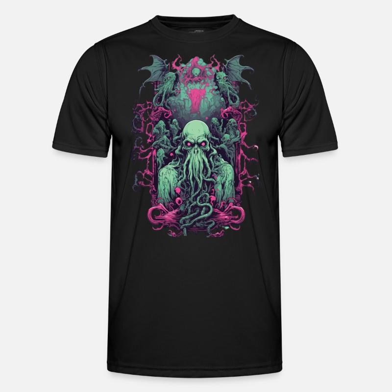 Gothic Ghul Dämon Halloween Monster Design Männer Funktions-T-Shirt