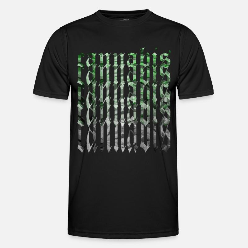 Cannabis Männer Funktions-T-Shirt