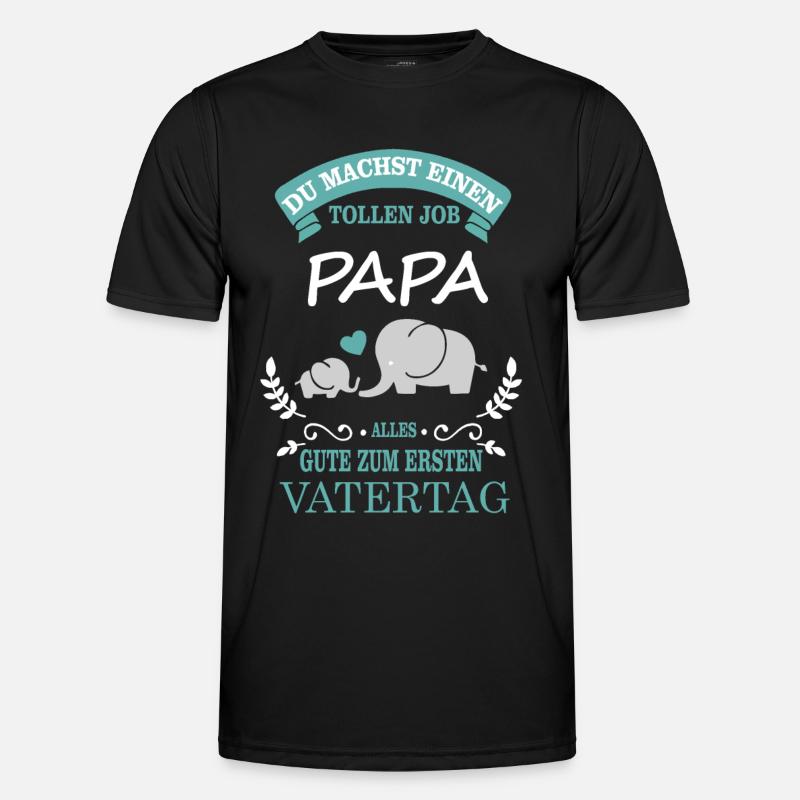 First Father's Day - Elephant Men's Functional T-Shirt