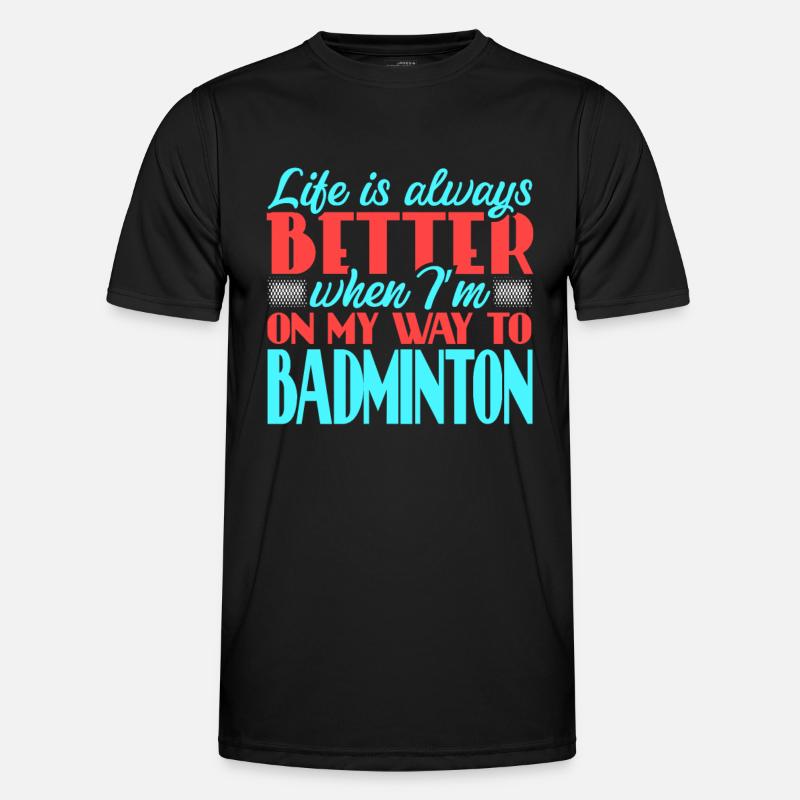 Badminton - Männer Funktions-T-Shirt - Schwarz
