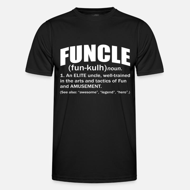 Funcle - Männer Funktions-T-Shirt - Schwarz