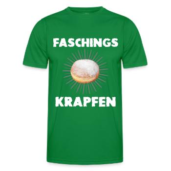 Faschingskrapfen Krapfenliebe Krapfen - Männer Funktions-T-Shirt - Kelly Green - Vorne - AI Model Male 178 dark (178cm)