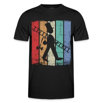 Ramoneur ramoneur - T-shirt sport Homme - noir - Devant - AI Model Male 178 dark (178cm)