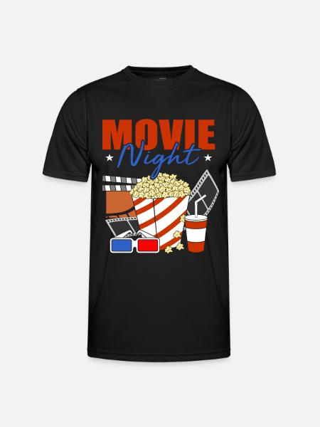Cinema Lover - Männer Funktions-T-Shirt - Schwarz