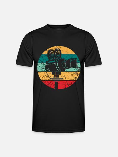 Kameramann Geschenk - Männer Funktions-T-Shirt - Schwarz
