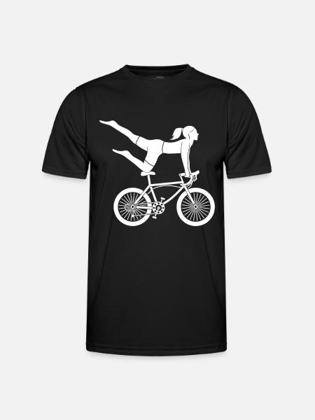 Kunstradfahrerin - T-shirt sport Homme - noir