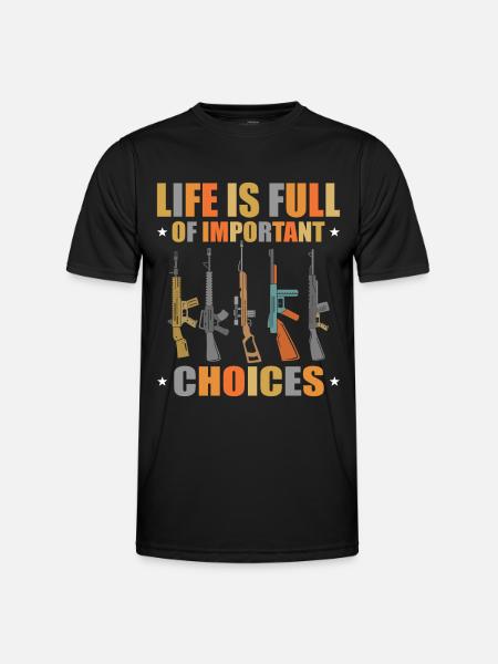 Shooting Target Shooting - Men's Functional T-Shirt - black