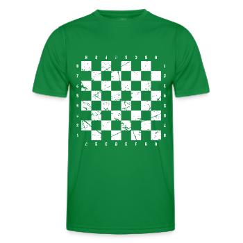 Déguisement d'échiquier - T-shirt sport Homme - vert - Devant - AI Model Male 178 dark (178cm)