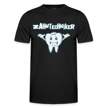 Zahntechnik Zahntechniker - Männer Funktions-T-Shirt - Schwarz - Vorne - AI Model Male 178 dark (178cm)