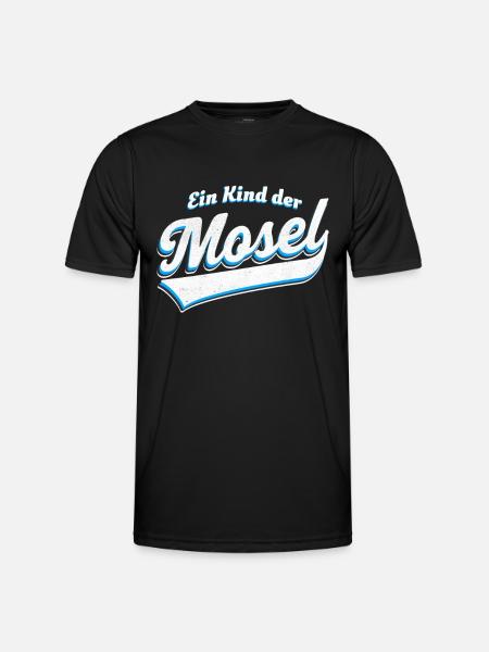 Ein Kind der Mosel - Männer Funktions-T-Shirt - Schwarz