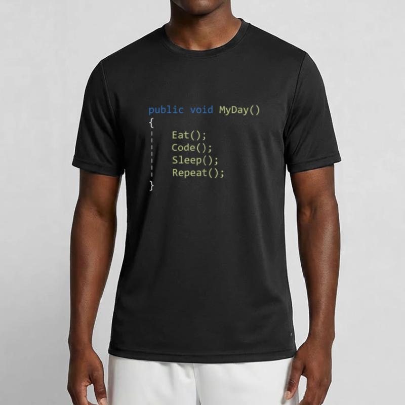 C # Eat Code Sleep Repeat - Programmeur T-shirt sport Homme