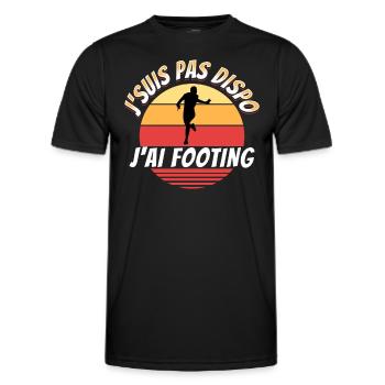 Course à Pied Running Cadeau Rigolo Humour Sport - T-shirt sport Homme - noir - Devant - AI Model Male 178 dark (178cm)