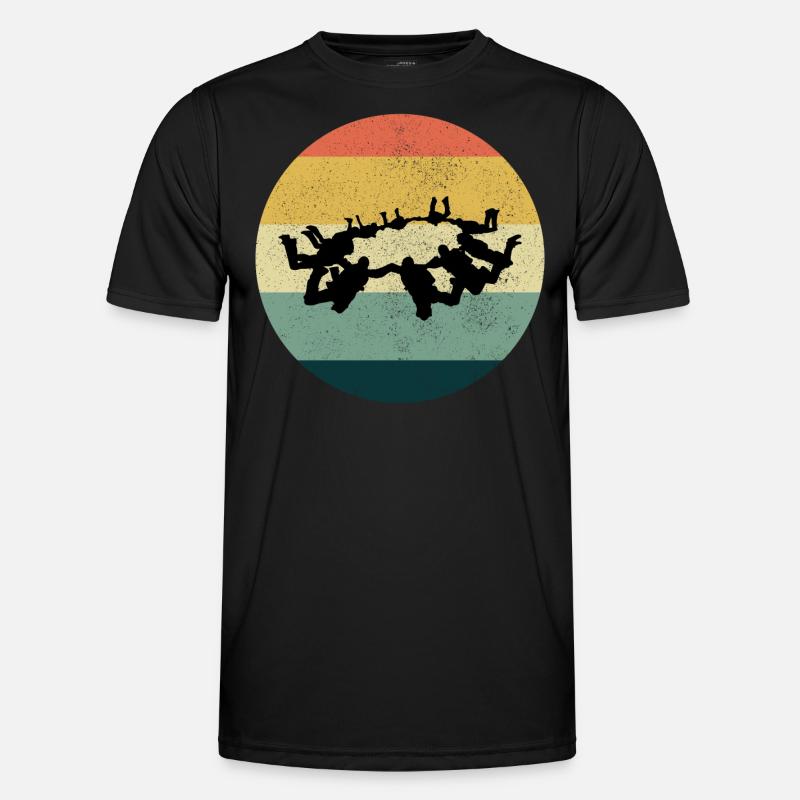 Skydiving Parachute Skydive Skydiver Parachuting - Men's Functional T-Shirt - black