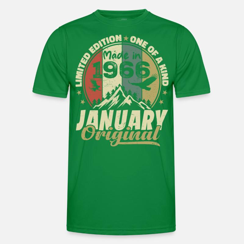 Geburtstag Januar 1966 - Original Januar 1966 Männer Funktions-T-Shirt