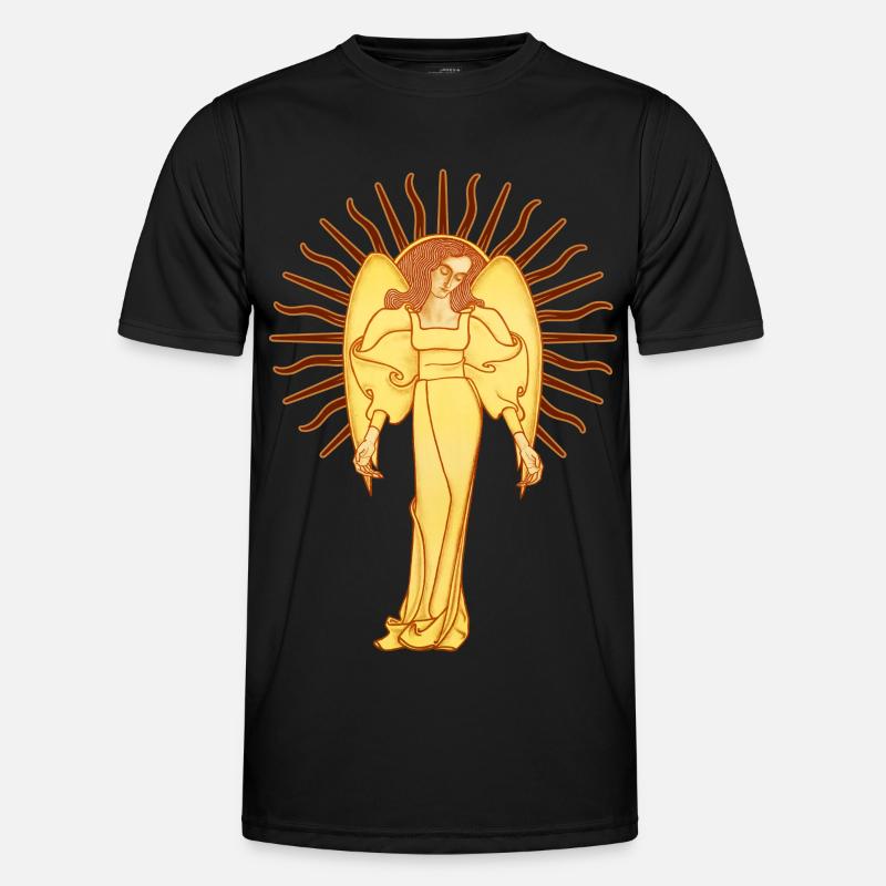 Dein Schutzengel, ein Jugendstil-Engel Männer Funktions-T-Shirt