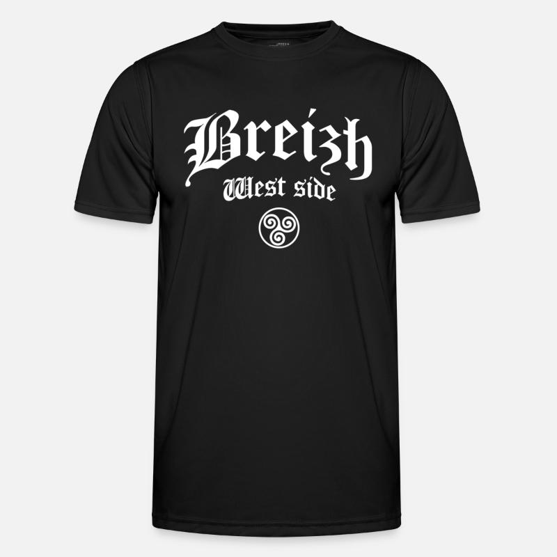 BRITAIN BREIZH WEST COAST - Men's Functional T-Shirt - black