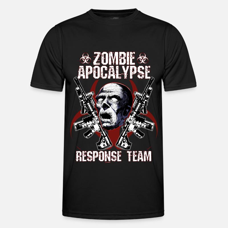 Zombie Apocalypse Response Team - Men's Functional T-Shirt - black