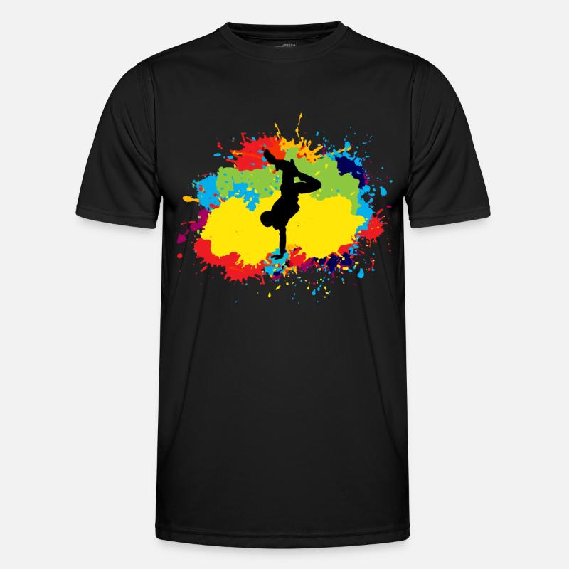 Breakdance Breakdancing Break-dancer Watercolour Men's Functional T-Shirt