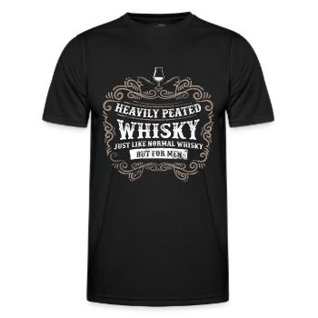 Lustiger Whiskey Whisky Trinker Vintage Spruch - Männer Funktions-T-Shirt - Schwarz - Vorne - AI Model Male 178 dark (178cm)