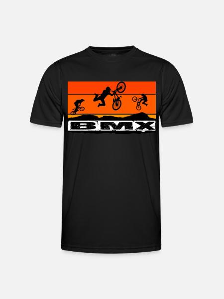 Vélo BMX - T-shirt sport Homme - noir