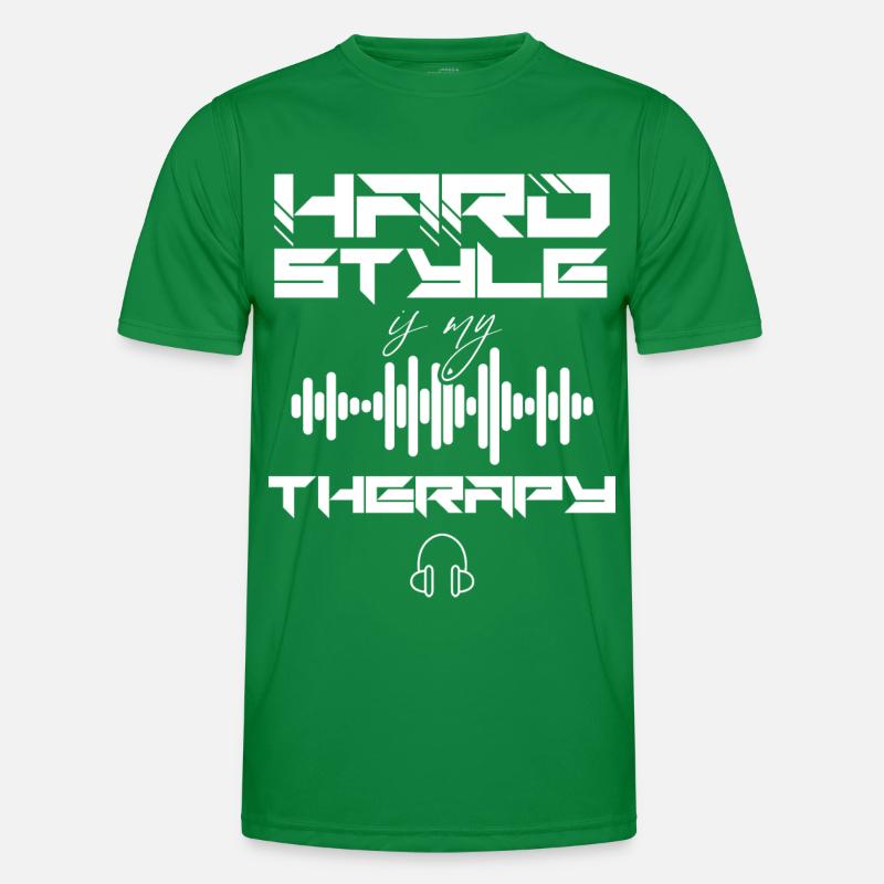 Hardstyle Techno Musik Hard Style DJ Männer Funktions-T-Shirt